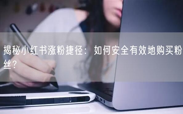 揭秘小红书涨粉捷径:如何安全有效地购买粉丝?