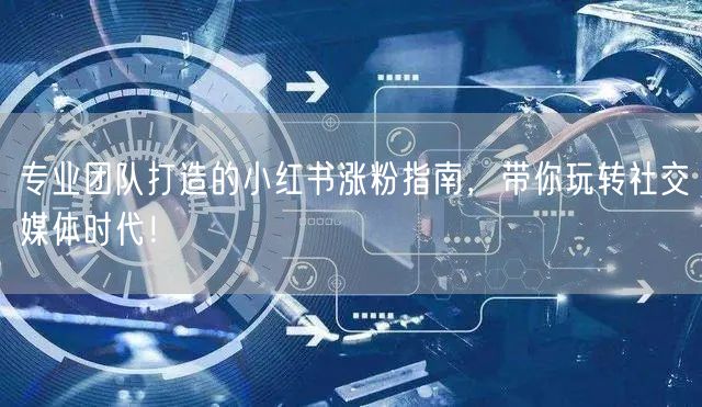 专业团队打造的小红书涨粉指南,带你玩转社交媒体时代!